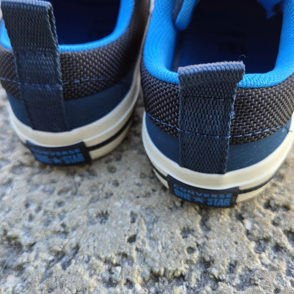 Converse Little Kids One Star Blue & Black Casual Shoes